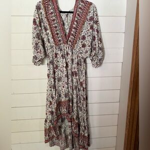 High-lo dress boho